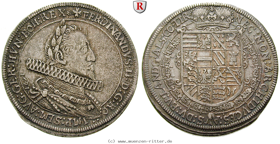Klicken Sie auf das Bild um es auf Ihrem Rechner zu speichern roemisch-deutsches-reich-ferdinand-ii-taler/46864.jpg