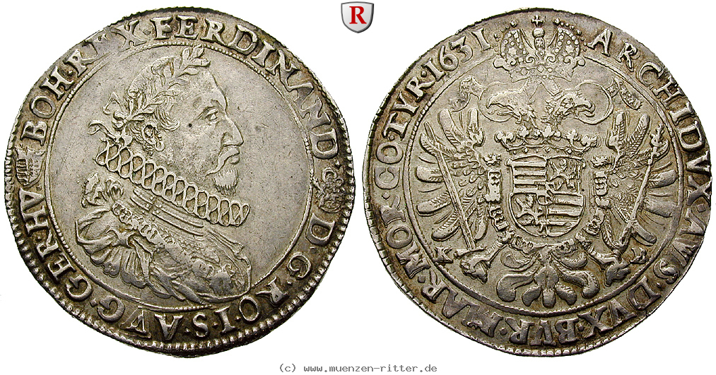Klicken Sie auf das Bild um es auf Ihrem Rechner zu speichern roemisch-deutsches-reich-ferdinand-ii-taler/61600.jpg