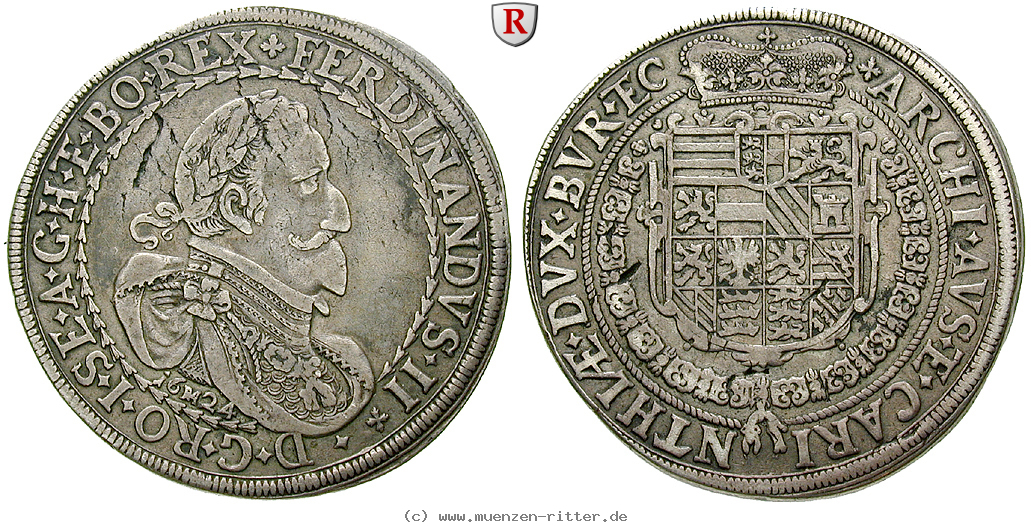 Klicken Sie auf das Bild um es auf Ihrem Rechner zu speichern roemisch-deutsches-reich-ferdinand-ii-taler/63636.jpg