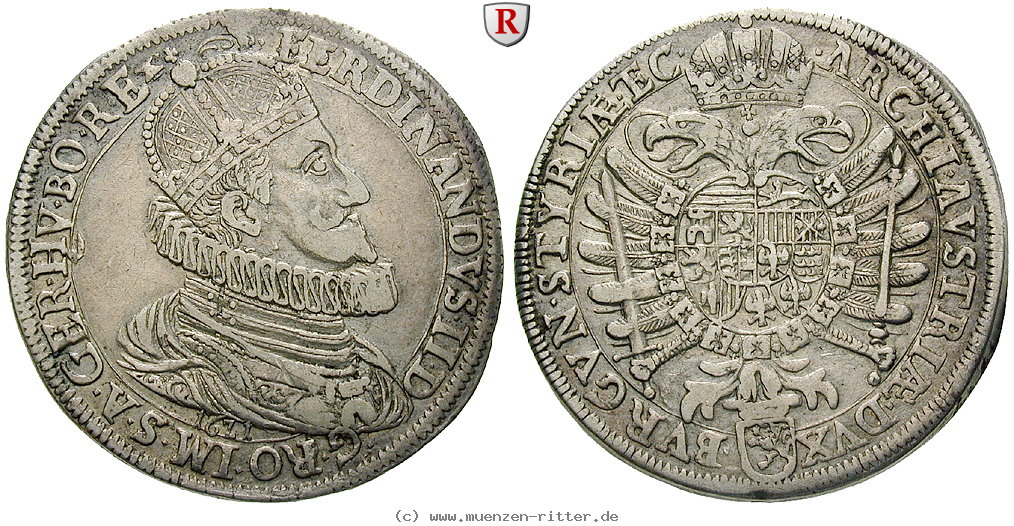 Klicken Sie auf das Bild um es auf Ihrem Rechner zu speichern roemisch-deutsches-reich-ferdinand-ii-taler/67494.jpg