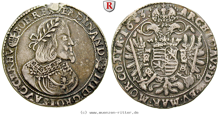 Klicken Sie auf das Bild um es auf Ihrem Rechner zu speichern roemisch-deutsches-reich-ferdinand-iii-1-2-taler/54675.jpg