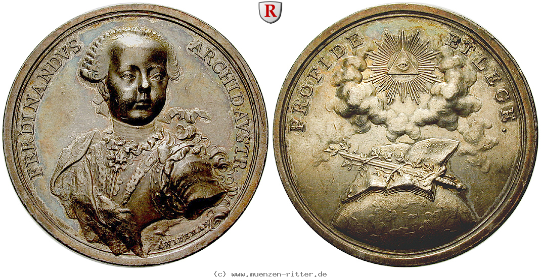 Klicken Sie auf das Bild um es auf Ihrem Rechner zu speichern roemisch-deutsches-reich-ferdinand-karl-von-oesterreich-este--vierzehntes-kind-maria-theresias-silbermedaille/40387.jpg