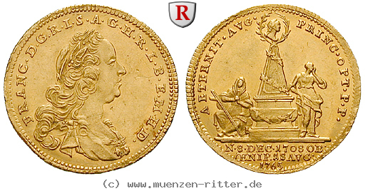 Klicken Sie auf das Bild um es auf Ihrem Rechner zu speichern roemisch-deutsches-reich-franz-i-3-4-dukat/45303.jpg