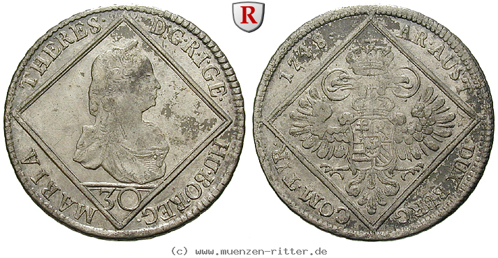 Klicken Sie auf das Bild um es auf Ihrem Rechner zu speichern roemisch-deutsches-reich-franz-i-30-kreuzer/102123.jpg
