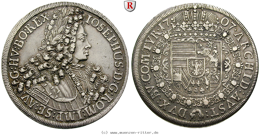 Klicken Sie auf das Bild um es auf Ihrem Rechner zu speichern roemisch-deutsches-reich-joseph-i-taler/60732.jpg