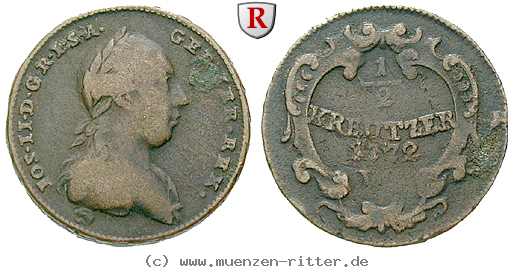 Klicken Sie auf das Bild um es auf Ihrem Rechner zu speichern roemisch-deutsches-reich-joseph-ii-1-2-kreuzer/34329.jpg