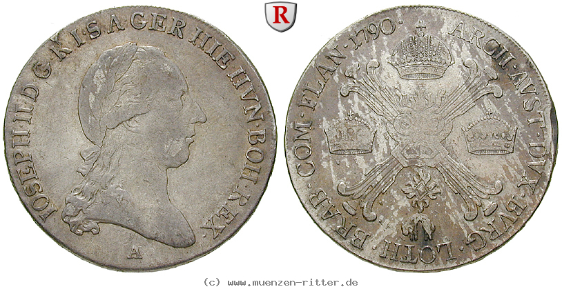 Klicken Sie auf das Bild um es auf Ihrem Rechner zu speichern roemisch-deutsches-reich-joseph-ii-1-2-kronentaler/84065.jpg