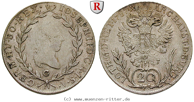 Klicken Sie auf das Bild um es auf Ihrem Rechner zu speichern roemisch-deutsches-reich-joseph-ii-20-kreuzer/16787.jpg