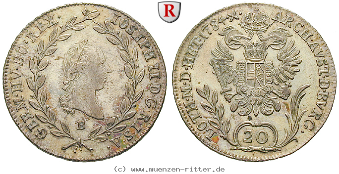 Klicken Sie auf das Bild um es auf Ihrem Rechner zu speichern roemisch-deutsches-reich-joseph-ii-20-kreuzer/87258.jpg