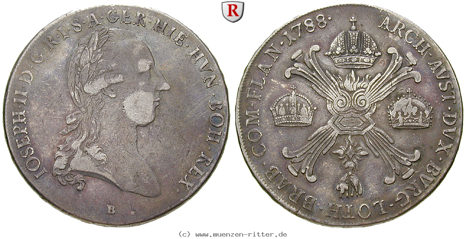 Klicken Sie auf das Bild um es auf Ihrem Rechner zu speichern roemisch-deutsches-reich-joseph-ii-kronentaler/84063.jpg