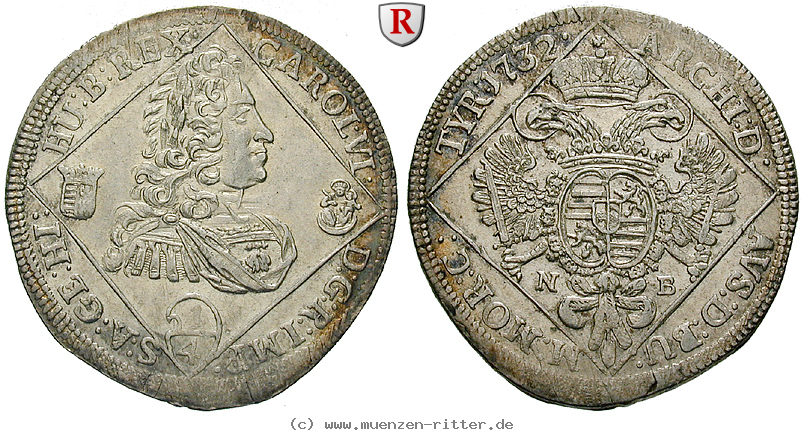 Klicken Sie auf das Bild um es auf Ihrem Rechner zu speichern roemisch-deutsches-reich-karl-vi-1-4-taler/65936.jpg