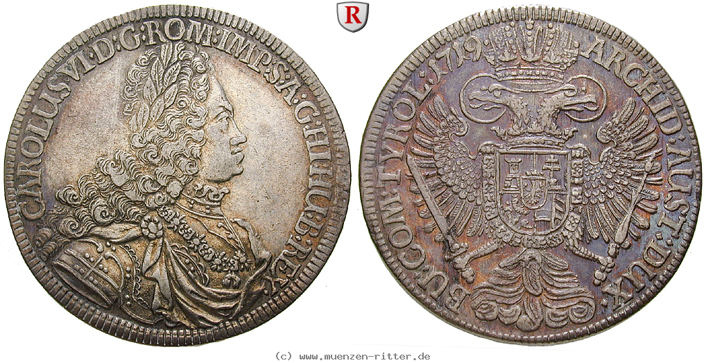 Klicken Sie auf das Bild um es auf Ihrem Rechner zu speichern roemisch-deutsches-reich-karl-vi-reichstaler/84057.jpg