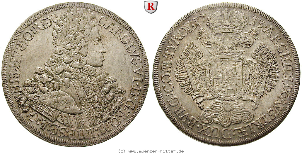 Klicken Sie auf das Bild um es auf Ihrem Rechner zu speichern roemisch-deutsches-reich-karl-vi-taler/51451.jpg