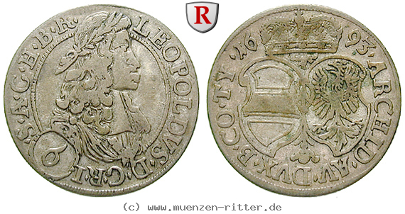 Klicken Sie auf das Bild um es auf Ihrem Rechner zu speichern roemisch-deutsches-reich-leopold-i-6-kreuzer/60989.jpg