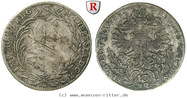 Klicken Sie auf das Bild um es auf Ihrem Rechner zu speichern roemisch-deutsches-reich-maria-theresia-10-kreuzer/61037.jpg