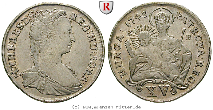 Klicken Sie auf das Bild um es auf Ihrem Rechner zu speichern roemisch-deutsches-reich-maria-theresia-15-kreuzer/85705.jpg