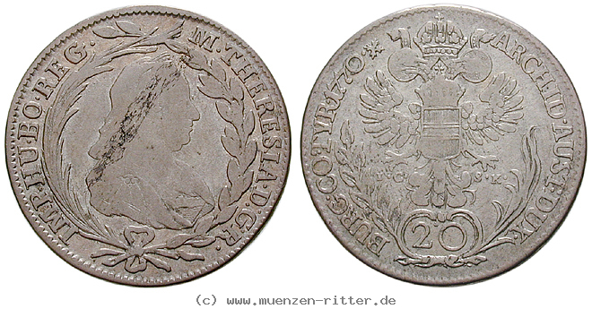 Klicken Sie auf das Bild um es auf Ihrem Rechner zu speichern roemisch-deutsches-reich-maria-theresia-20-kreuzer/16786.jpg