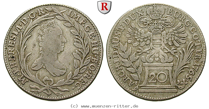 Klicken Sie auf das Bild um es auf Ihrem Rechner zu speichern roemisch-deutsches-reich-maria-theresia-20-kreuzer/61618.jpg