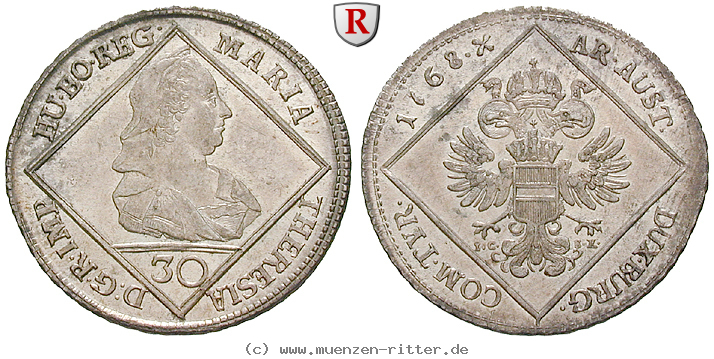 Klicken Sie auf das Bild um es auf Ihrem Rechner zu speichern roemisch-deutsches-reich-maria-theresia-30-kreuzer/16253.jpg