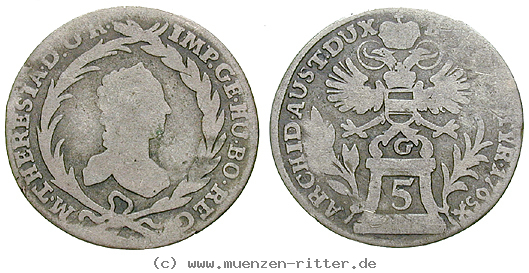 Klicken Sie auf das Bild um es auf Ihrem Rechner zu speichern roemisch-deutsches-reich-maria-theresia-5-kreuzer/18421.jpg