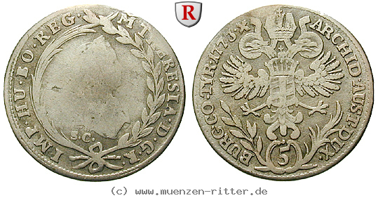 Klicken Sie auf das Bild um es auf Ihrem Rechner zu speichern roemisch-deutsches-reich-maria-theresia-5-kreuzer/46344.jpg