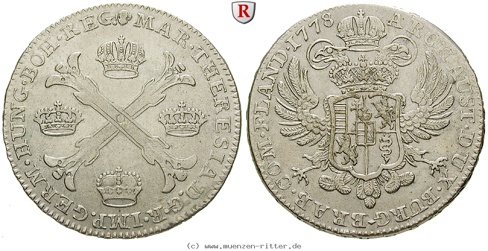 Klicken Sie auf das Bild um es auf Ihrem Rechner zu speichern roemisch-deutsches-reich-maria-theresia-kronentaler/54659.jpg