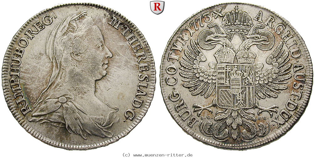 Klicken Sie auf das Bild um es auf Ihrem Rechner zu speichern roemisch-deutsches-reich-maria-theresia-taler/84392.jpg