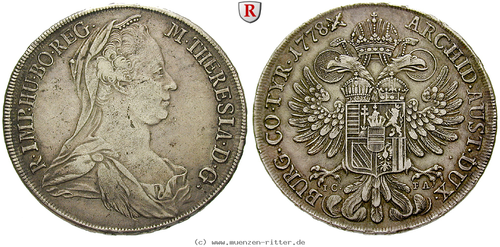 Klicken Sie auf das Bild um es auf Ihrem Rechner zu speichern roemisch-deutsches-reich-maria-theresia-taler/87684.jpg