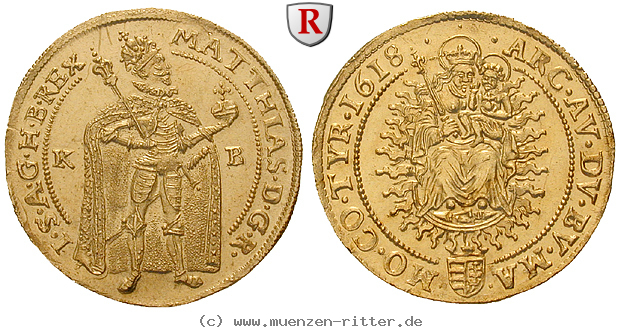 Klicken Sie auf das Bild um es auf Ihrem Rechner zu speichern roemisch-deutsches-reich-matthias-ii-doppeldukat/91830.jpg