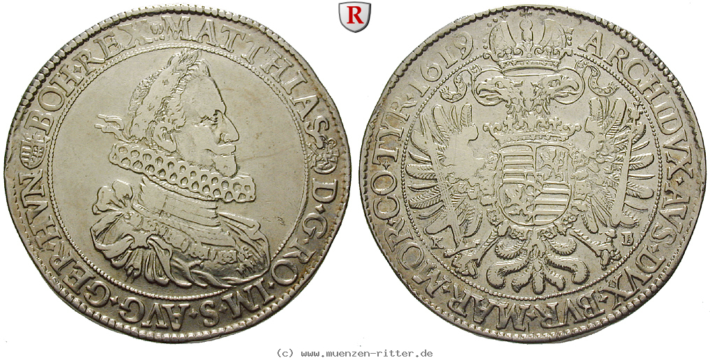 Klicken Sie auf das Bild um es auf Ihrem Rechner zu speichern roemisch-deutsches-reich-matthias-ii-reichstaler/91441.jpg