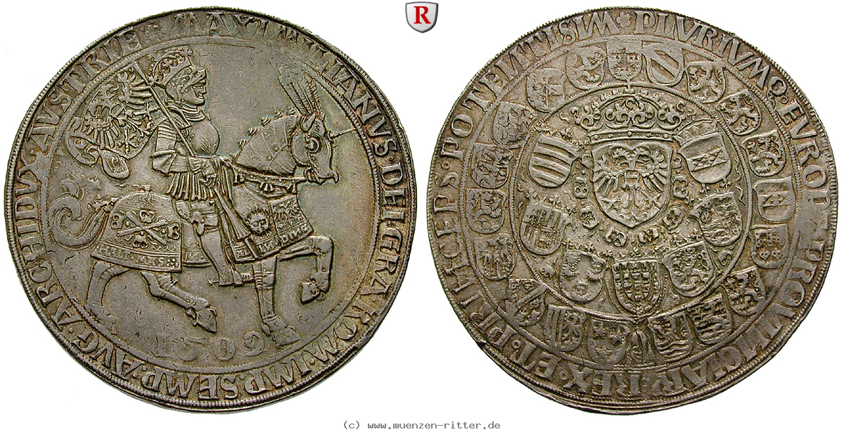 Klicken Sie auf das Bild um es auf Ihrem Rechner zu speichern roemisch-deutsches-reich-maximilian-i-doppelter-schauguldiner/92444.jpg