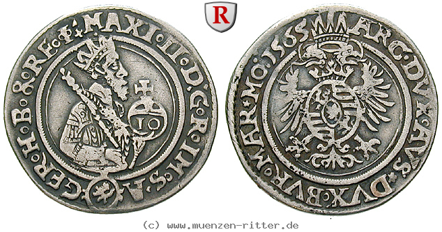 Klicken Sie auf das Bild um es auf Ihrem Rechner zu speichern roemisch-deutsches-reich-maximilian-ii-10-kreuzer/75659.jpg