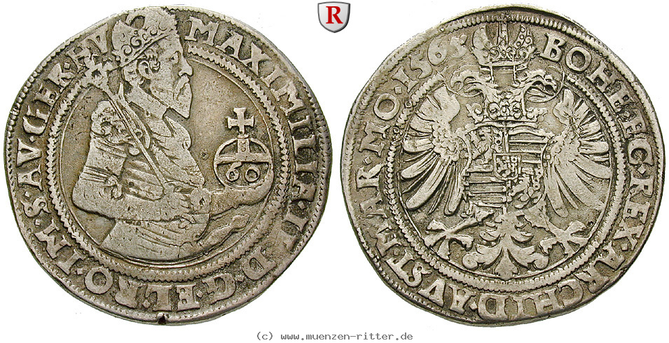 Klicken Sie auf das Bild um es auf Ihrem Rechner zu speichern roemisch-deutsches-reich-maximilian-ii-guldentaler/51466.jpg