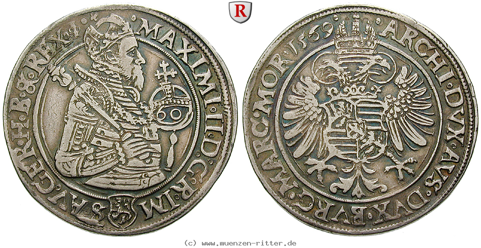 Klicken Sie auf das Bild um es auf Ihrem Rechner zu speichern roemisch-deutsches-reich-maximilian-ii-guldentaler/75654.jpg