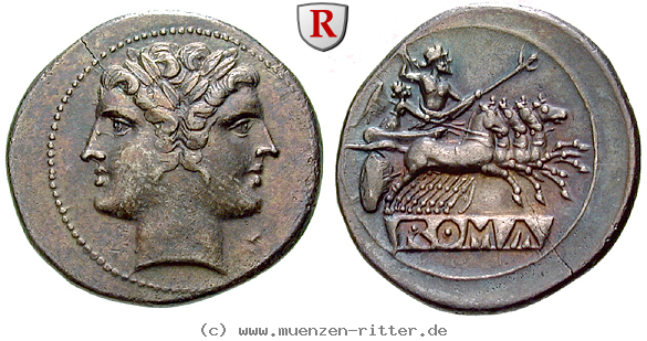 Klicken Sie auf das Bild um es auf Ihrem Rechner zu speichern romano-kampanische-praegungen-didrachme-quadrigatus/26464.jpg