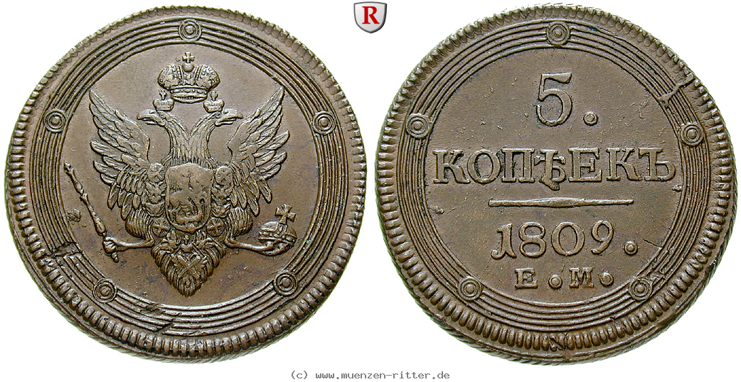 Klicken Sie auf das Bild um es auf Ihrem Rechner zu speichern russland-alexander-i-5-kopeken/82088.jpg
