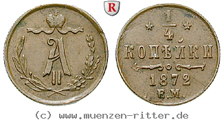 Klicken Sie auf das Bild um es auf Ihrem Rechner zu speichern russland-alexander-ii-1-4-kopeke/80311.jpg