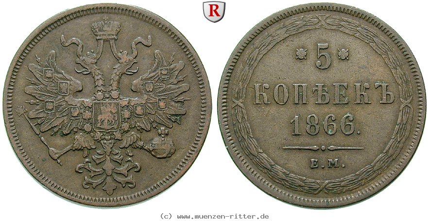 Klicken Sie auf das Bild um es auf Ihrem Rechner zu speichern russland-alexander-ii-5-kopeken/47218.jpg