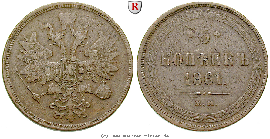 Klicken Sie auf das Bild um es auf Ihrem Rechner zu speichern russland-alexander-ii-5-kopeken/80047.jpg