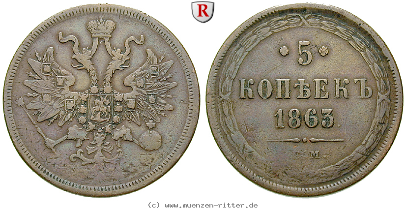 Klicken Sie auf das Bild um es auf Ihrem Rechner zu speichern russland-alexander-ii-5-kopeken/80048.jpg