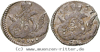 Klicken Sie auf das Bild um es auf Ihrem Rechner zu speichern russland-elisabeth-5-kopeken/18135.jpg