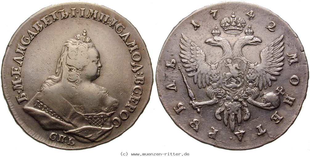 Klicken Sie auf das Bild um es auf Ihrem Rechner zu speichern russland-elisabeth-rubel/ag18195.jpg