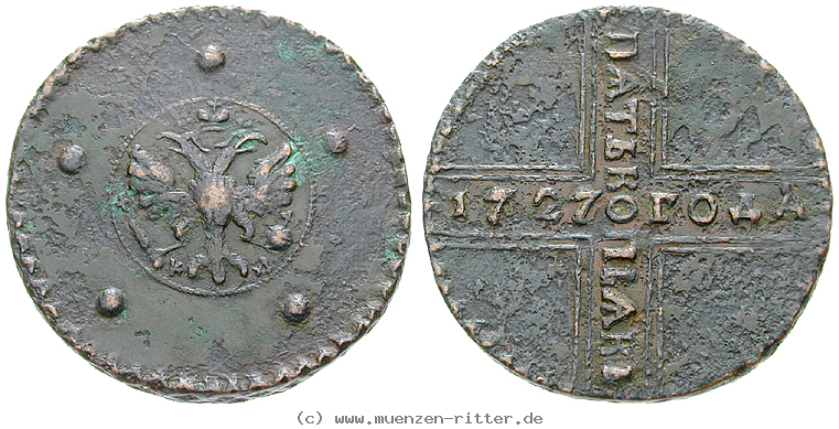 Klicken Sie auf das Bild um es auf Ihrem Rechner zu speichern russland-katharina-i-5-kopeken/16324.jpg