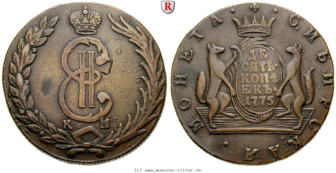 Klicken Sie auf das Bild um es auf Ihrem Rechner zu speichern russland-katharina-ii-10-kopeken/61562.jpg