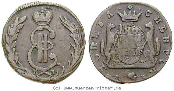 Klicken Sie auf das Bild um es auf Ihrem Rechner zu speichern russland-katharina-ii-kopeke/16369.jpg