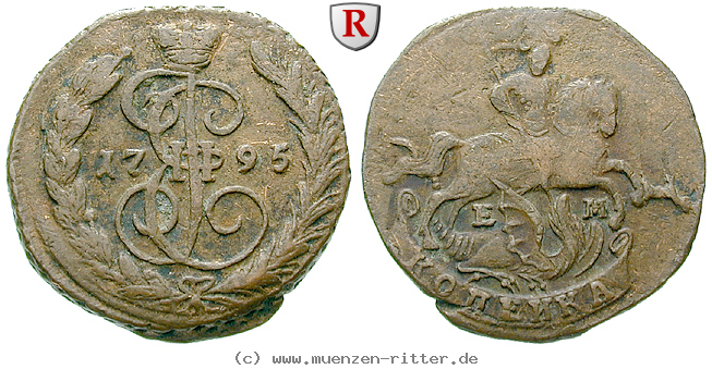 Klicken Sie auf das Bild um es auf Ihrem Rechner zu speichern russland-katharina-ii-kopeke/47235.jpg