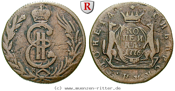 Klicken Sie auf das Bild um es auf Ihrem Rechner zu speichern russland-katharina-ii-kopeke/80029.jpg