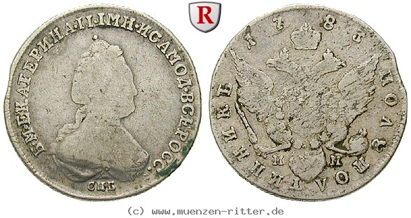 Klicken Sie auf das Bild um es auf Ihrem Rechner zu speichern russland-katharina-ii-polupoltinnik-25-kopeken/32837.jpg