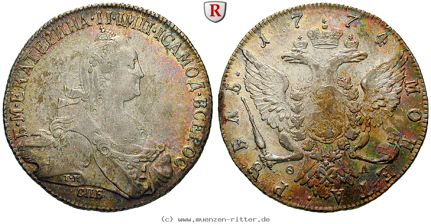 Klicken Sie auf das Bild um es auf Ihrem Rechner zu speichern russland-katharina-ii-rubel/61555.jpg
