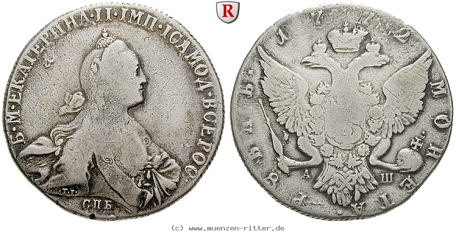 Klicken Sie auf das Bild um es auf Ihrem Rechner zu speichern russland-katharina-ii-rubel/82509.jpg
